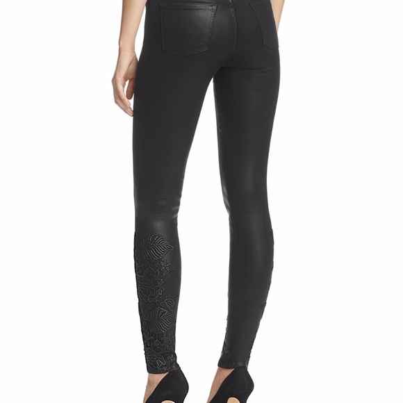 NWT J Brand Black 901 Low Rise Coated Stealth Jeans size 26 or 29 - Picture 3 of 9